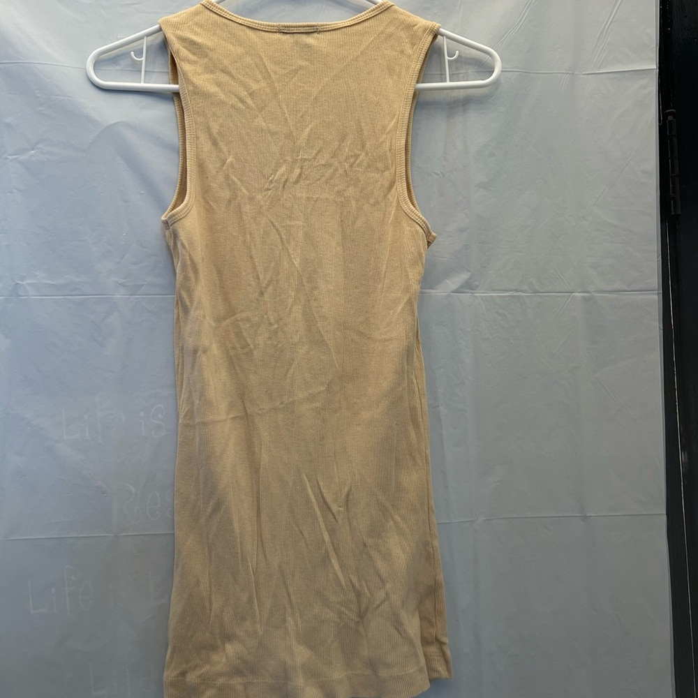 Embellished Beige Tank Top - Picture 2 of 5